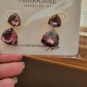 Park Lane Wineberry Amethyst-Toned Earrings